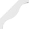 Ekena Millwork 3 1/2-in. W x 30-in. D x 30-in. H Funston Architectural Grade PVC Knee Brace BRCP035X30X30FST - alternate 5